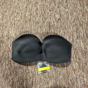 NWT Delimira Seamless Strapless Ultimate Support Black Bra Size 42DD